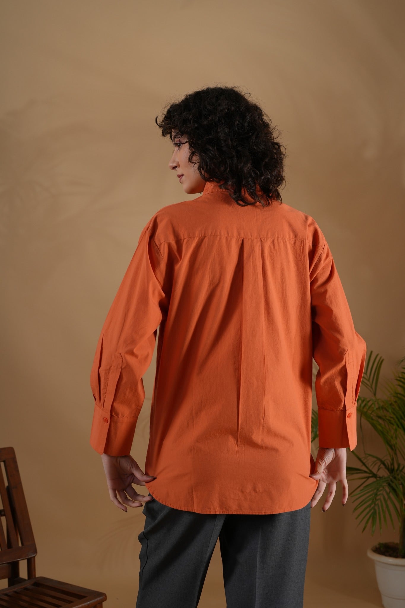 Comfort Fit Shirt- Orange