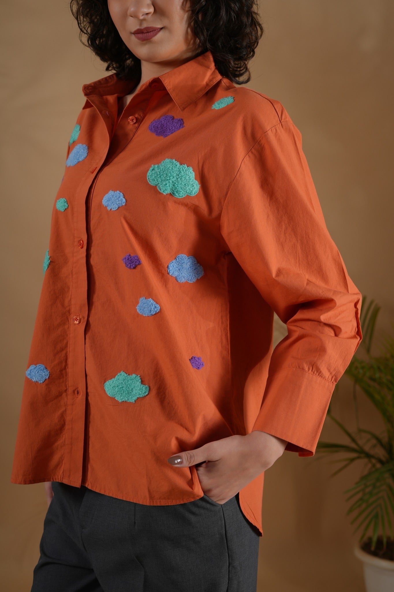 Comfort Fit Shirt- Orange