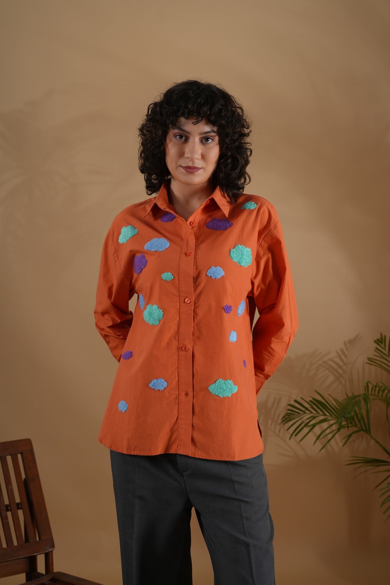 Comfort Fit Shirt- Orange