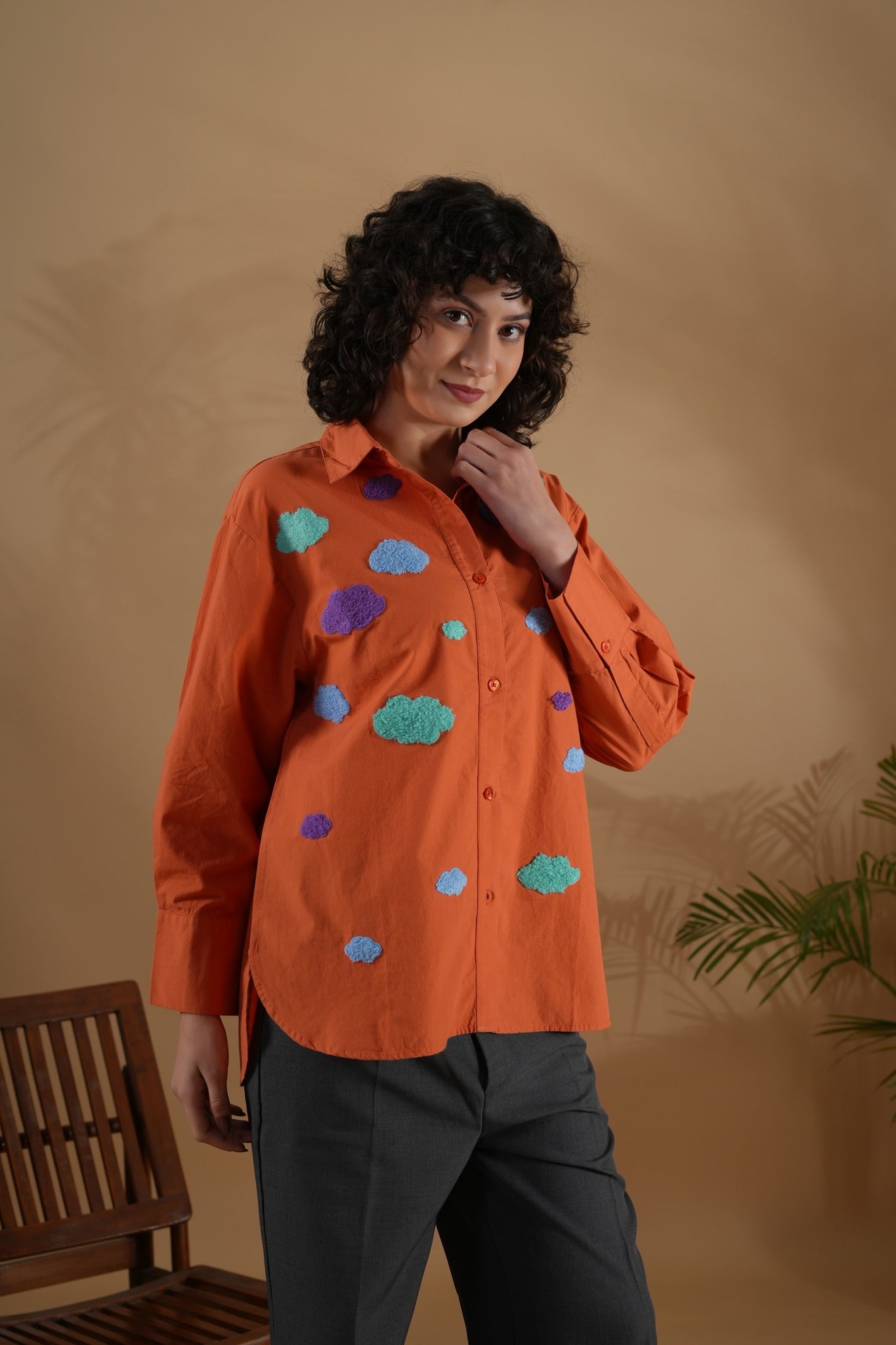 Comfort Fit Shirt- Orange