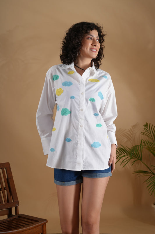 Comfort Fit Shirt- Cloud White