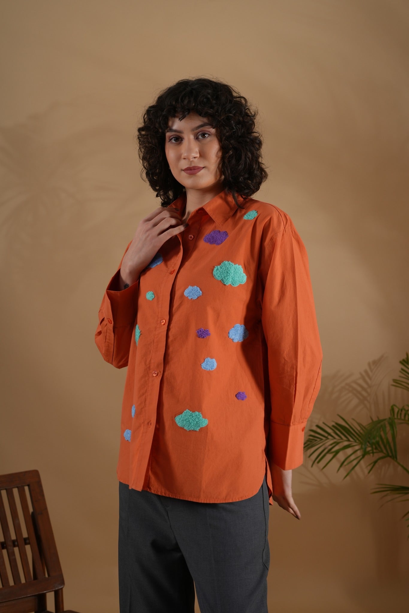 Comfort Fit Shirt- Orange